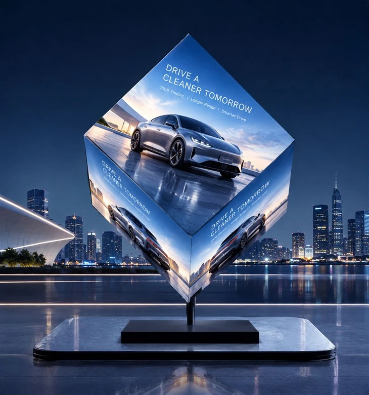 Litestar LEC Panel de pantalla LED giratorio de 360 grados